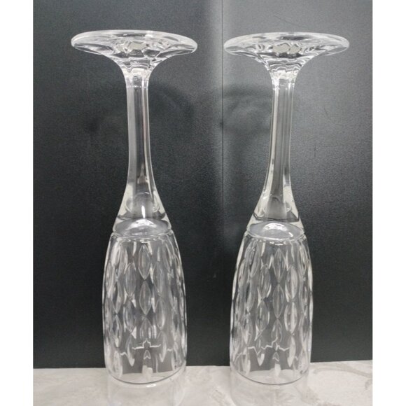 Set Of 2 Ralph Lauren Crystal ‘Aston’ 9.5” Champagne Flutes - Picture 7 of 13